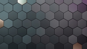 Gray hexagons abstraction