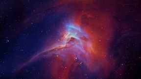 Blue purple nebula